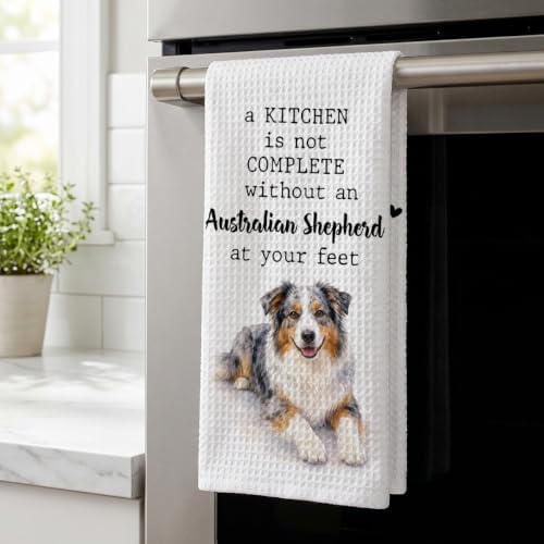 Australian Shepherd Kitchen Towel, Funny Dog Lover Gift - Image 3