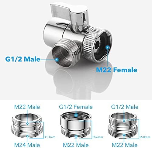 Sink Faucet Sprayer Attachment Set G1/2 Shower Head - Image 4