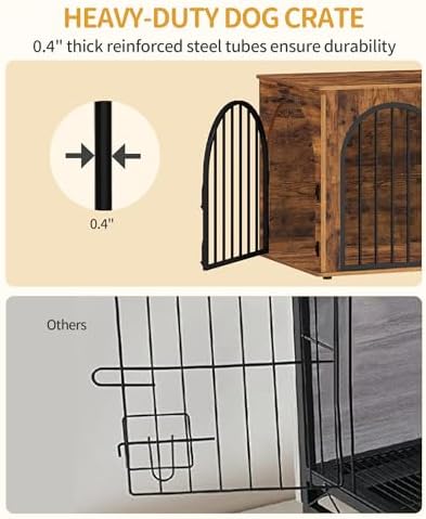 Hzuaneri 39.4'' Dog Crate Furniture, Dog Kennel Indoor - Image 5