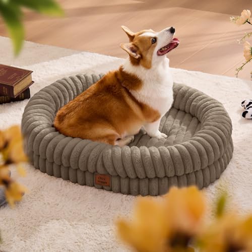 ChiXnuggle Orthopedic Dog Bed, Washable Cover, Faux Fur Bolster Pet Couch - Image 3
