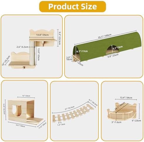 Cat Shelves for Wall, 18-in-1 Cat Wall Furniture w/Tunnel & Bridge - Image 2