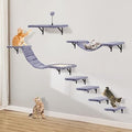 Cat Wall Shelves, Space-Saving Wood Cat Wall Furniture by Sobly