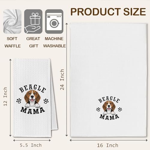 Beagle Kitchen Towels, Dog Mama Beagle Gifts - Image 6