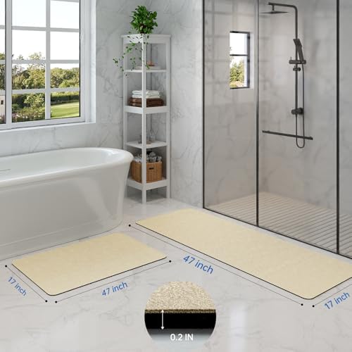 Bathroom Mat Rugs Sets 2 Piece Stone Bath Mats - Image 2