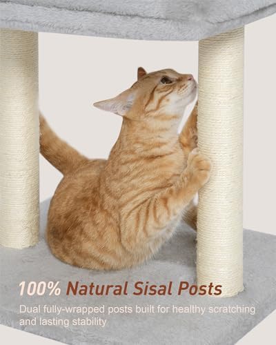 19" Small Cat Tree with Scratching Post - Image 4