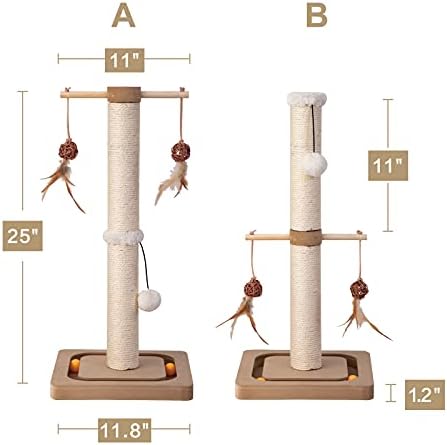 PEEKAB Cat Scratching Post Sisal Scratch Posts - Image 3