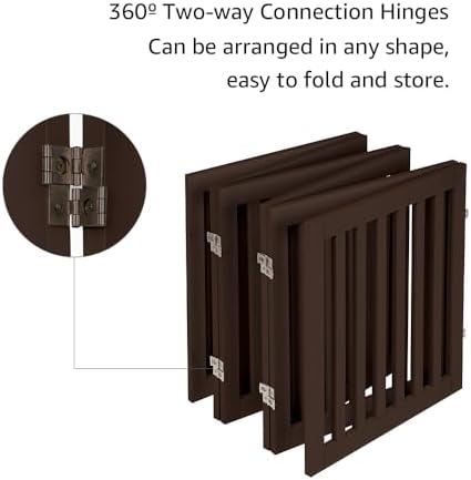 unipaws 120" Extra Wide Pet Gate and Pet Playpen Combination - Image 6
