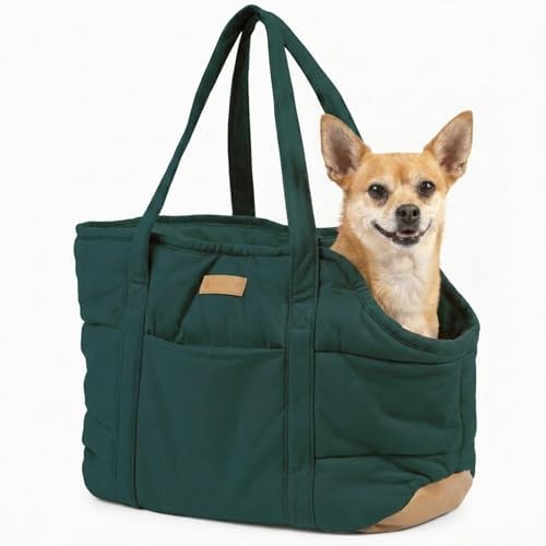 Plush Dog Purse Carrier for Small Dogs, Soft Tote by NOBLEPUP