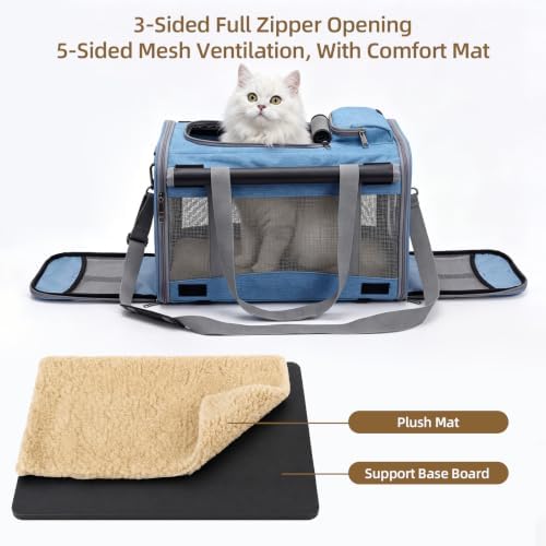 Rolling Cat Carrier with Detachable Wheels, Soft Sided - Image 3