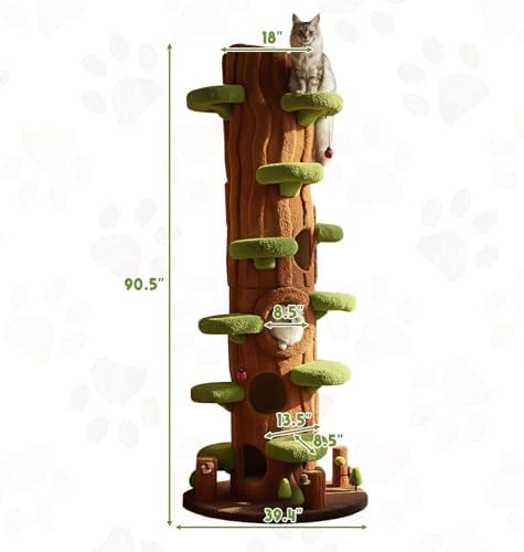 KAMABOKO 90.5 Inch Luxury Cat Tree - Image 2