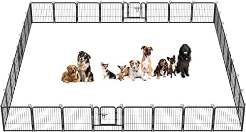 BestPet | Dog Playpen | 24", 32 Panels | Heavy Duty Metal Pet Exercise Pen by BestPet