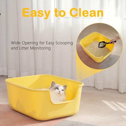 Large Cat Litter Box with High Sides, Cat Boxes - Image 5