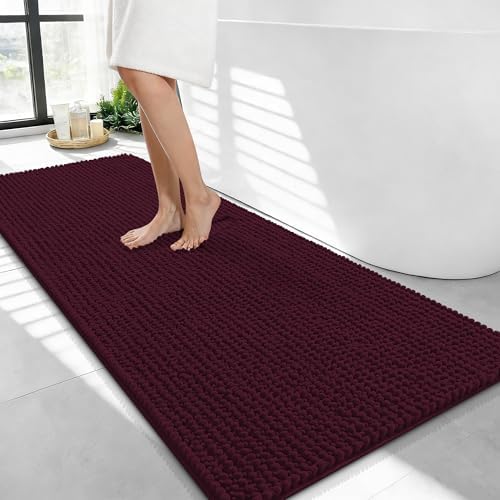 OLANLY Thick Chenille Bathroom Runner Rugs Mats 44x24 by OLANLY