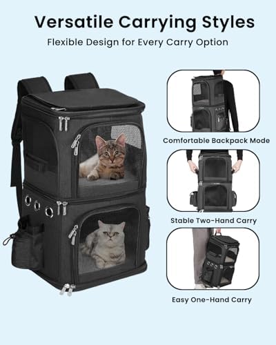 HOVONO Double Cat Carrier Backpack - Image 4