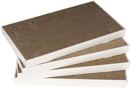 Amazon Basics Corrugated Cardboard Cat Scratcher, Scratching Board, Reversible by AmazonBasics