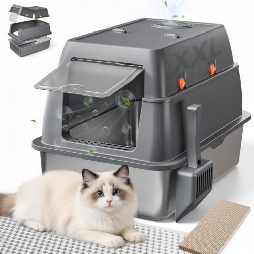 GTPLAYER XXL Stainless Steel Cat Litter Box by GTPLAYER