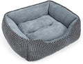 MIXJOY Dog Bed for Large Medium Small Dogs, Rectangle Washable Sleeping Puppy by MIXJOY