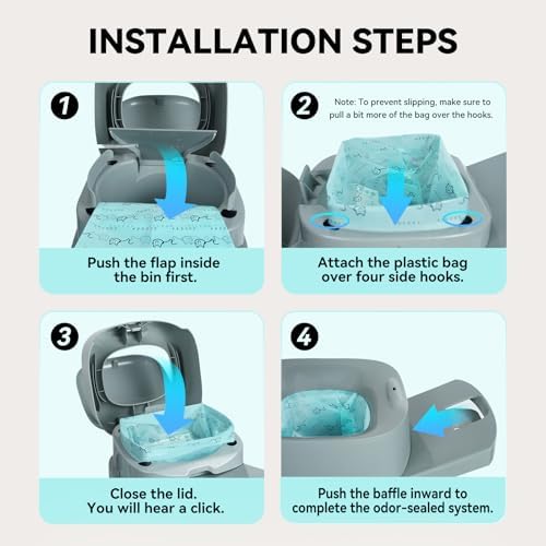 3 Pack Cat Litter Refill Bags for Easy Roll Litter Bin - Image 5
