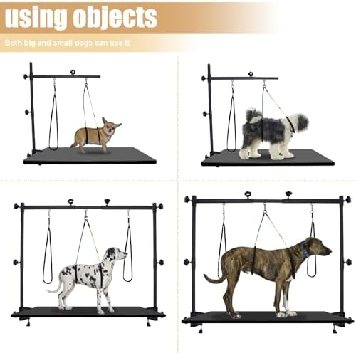 Dog Grooming Arm, Adjustable Height & Width Pet Grooming Restraint Stand - Image 3
