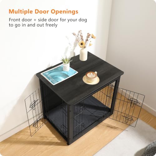 DWANTON 27" Dog Crate Furniture, Dog Kennel Indoor, - Image 6