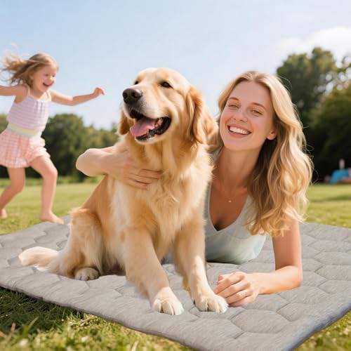Cooling Mat for Dogs, Q-MAX>0.4 Ice Green B Size - Image 6