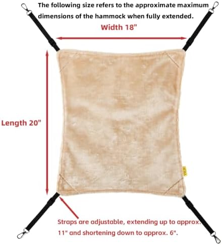Cat Hammock for Cage Crate, Large for Ferret & Kitten - Image 5