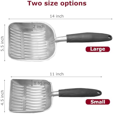 Cat Litter Scoop, Kitty Metal Scooper, Aluminum Alloy Sifter, Kitten Pooper - Image 2