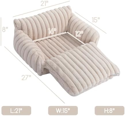 Hollypet Cat Bed Small Dog Orthopedic Couch Beds - Image 3
