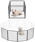DUMOS Dog Playpen 24 Inch 4 Panels Indoor Outdoor Metal Pet Fence by DumosLifestyle