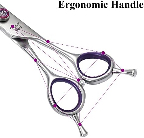 7'' Curved Dog Grooming Scissors - Image 5