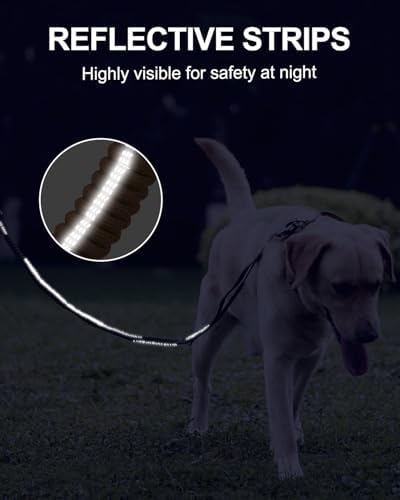 Joytale Tactical Bungee Dog Leash, Shock Absorbing No Pull, Coyote Brown - Image 6