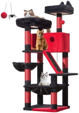 Taoqimiao Gothic Cat Tree, 58In Cat Tower by Taoqimiao