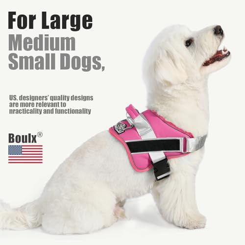 Bolux Dog Harness, No-Pull Reflective Dog Vest, Breathable Adjustable Pet - Image 4