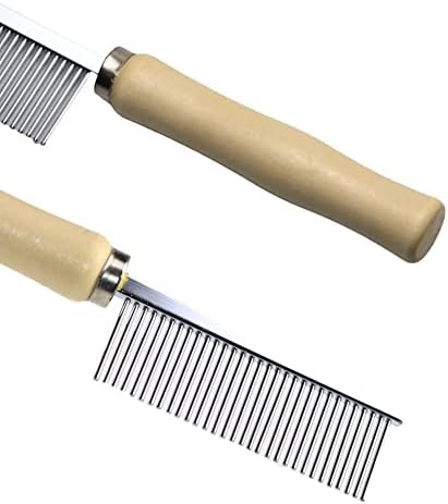 Wooden Handle Grooming Comb for Dogs Cats Pet - Image 4