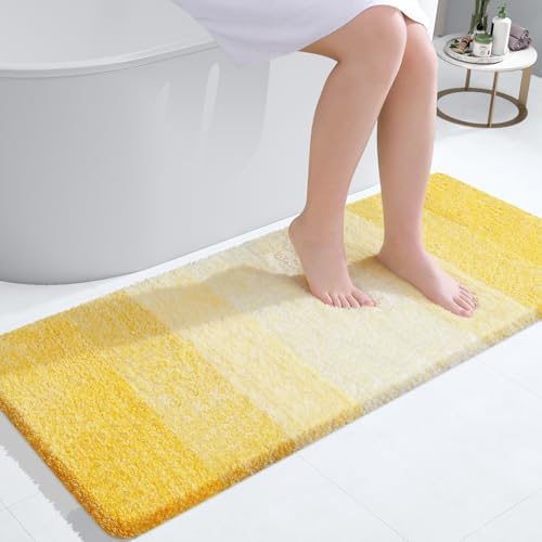 OLANLY Bathroom Runner Rug 40x24, Extra Soft Absorbent Microfiber Bath Rugs by OLANLY