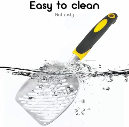 Cat Litter Scoop-Metal Cat Scooper-Long Handle Scoop, Cat Scooper-Poop - Image 5