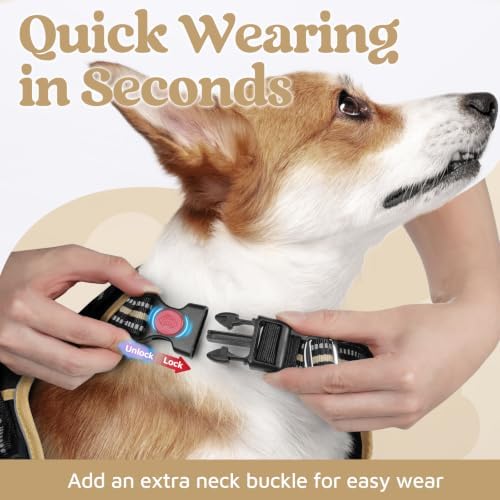 rabbitgoo Dog Harness for Large, No Pull 3 Buckles Easy On & Off - Image 2