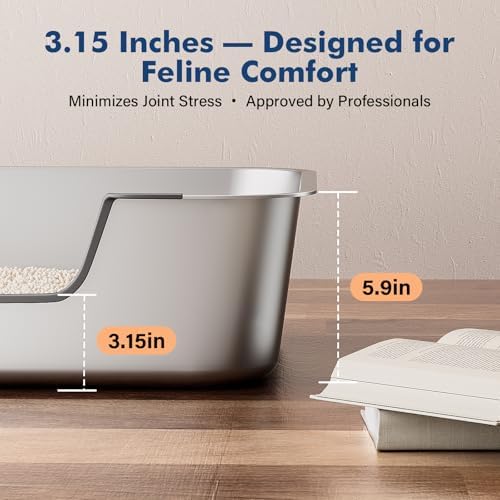 Qiuma Stainless Steel Cat Litter Box - Image 4