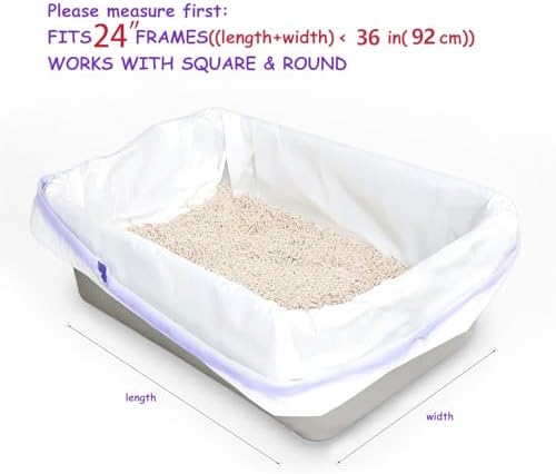 Cat Litter Box Liners, for 24" Cat Pans&Steel Sifting Litter Box - Image 5
