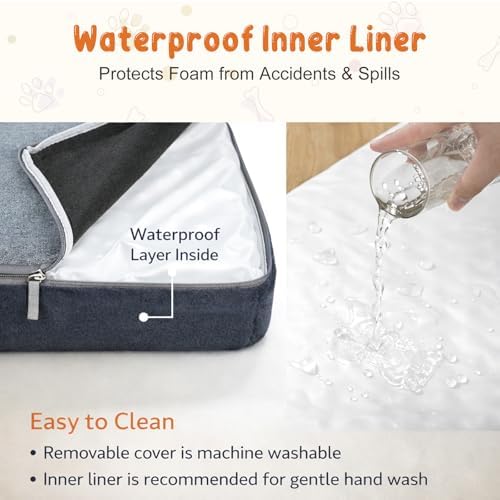 EMPSIGN Stylish Dog Bed Mat Dog Crate Pad Mattress Reversible, Water Proof - Image 5