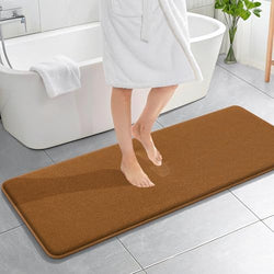 OLANLY Memory Foam Bathroom Runner Rugs 59x20, Absorbent Long Mat by OLANLY