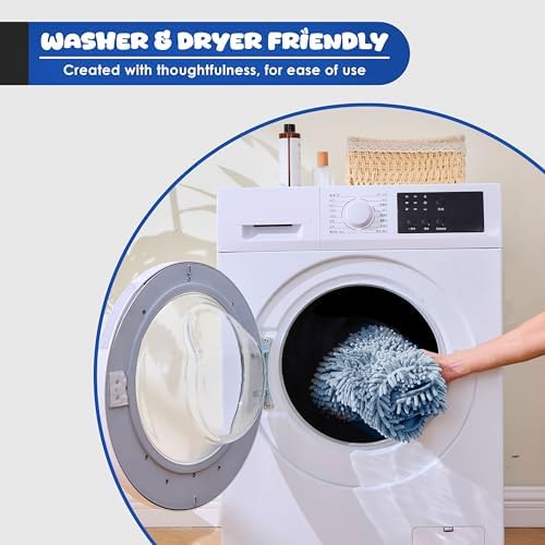 Dog Towel for Drying Dogs, Absorbent Microfiber Bath Towel, Hand Pockets - Image 5
