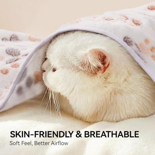 LINENLUX Dog Blankets 4-Pack, Super Soft Fluffy Fleece Pet Throw Warm - Image 6