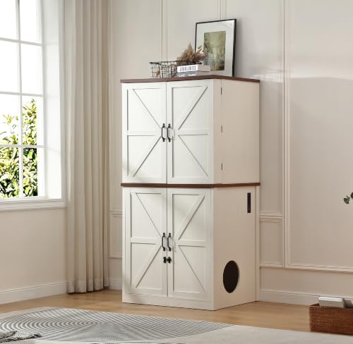 Forest Gravity Extra Large Tall Litter Box Cabinet by ForestGravity