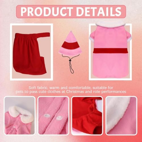 Dog Elf Christmas Costume, Funny Party Halloween Cosplay Outfit(Large) - Image 4