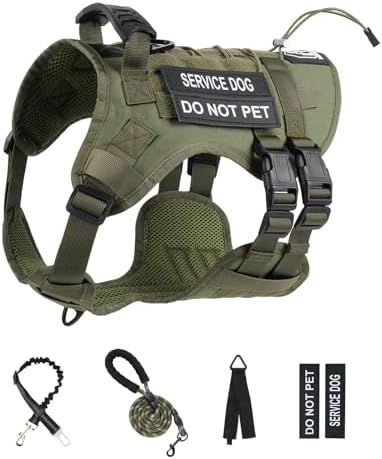 No Pull Tactical Dog Harness Small Sized Dog, Service Dog Vest - Image 7