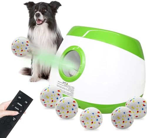 SOCO Automatic Ball Launcher for Dogs Large- 3 Distance Settings w/Remote by SOCO