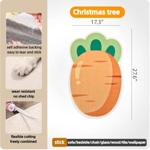 Cute Cat Scratching Mat Carrot Wall Cat Scratcher - Image 2