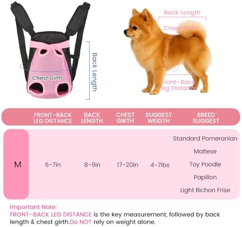 Mosago Dog Backpack Carrier, Front Chest Carrier - Image 2