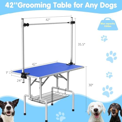 Lyromix 42'' Foldable Dog Grooming Table - Image 6